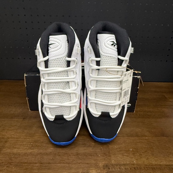 New W/ Box! Men's Reebok Question Mid 'Class Of '16' White Multi Color Sneakers - Picture 3 of 4